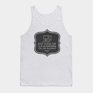 Dark Bidding on the Internet Tank Top